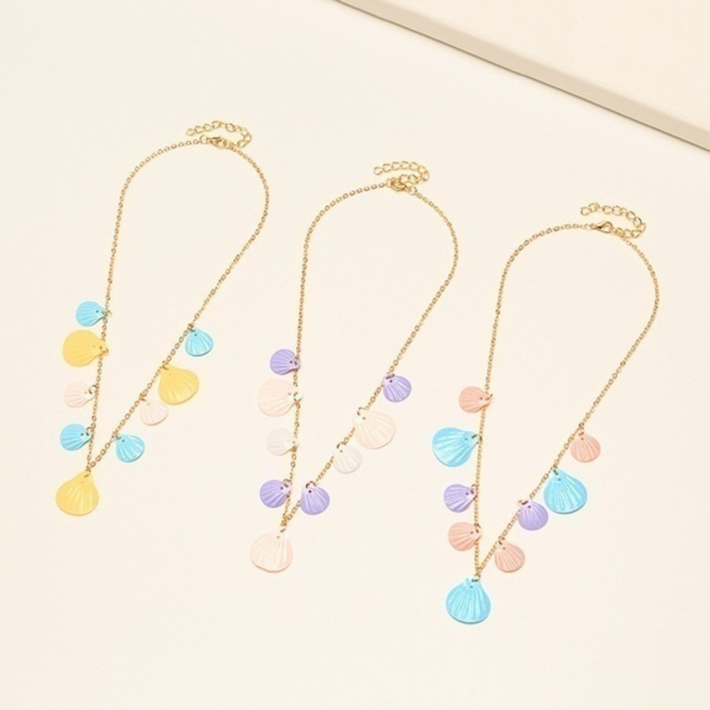 3/$30 💛 3pc Multi Color Shell Necklace